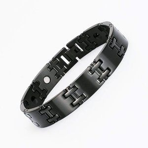 Energy Bracelet Stainless Steel Titanium Black Tungsten Magnetic